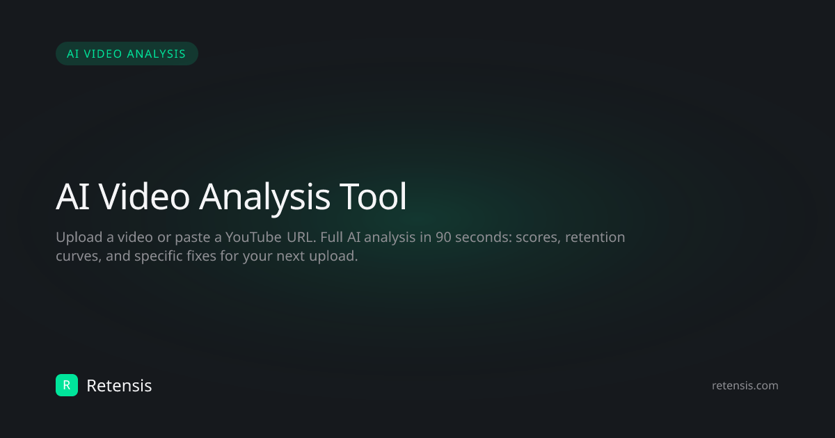 AI Video Analysis Tool for Creators - Retensis